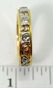 Artistic 18K and Platinum & Diamond Band