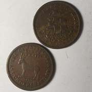 1833 HT 70 and 1841 Hard Times Token HT 20