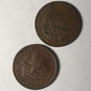 1833 HT 70 and 1841 Hard Times Token HT 20