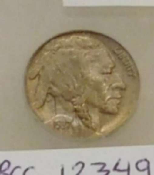 3-Leg Buffalo Nickel, 1937-D, ICG AU-53, very rare