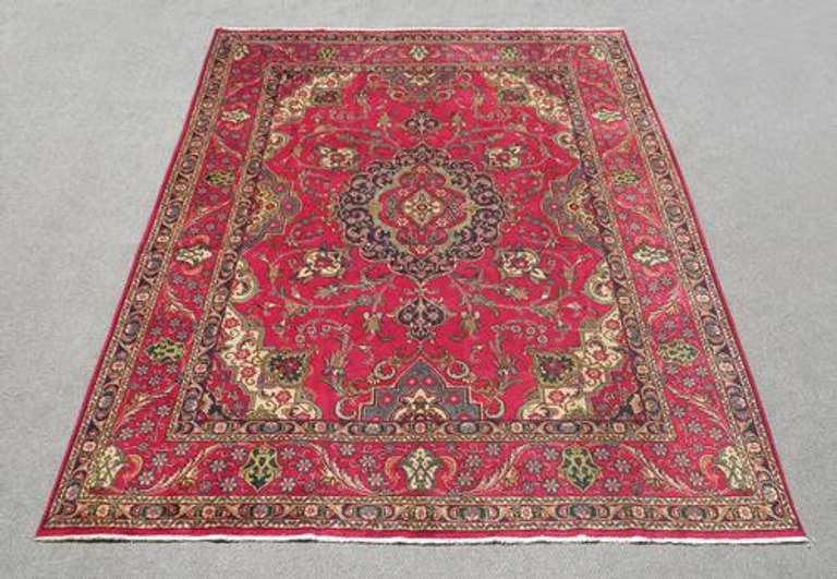 Highly Intricate Semi Antique Persian Tabriz 11x8.1
