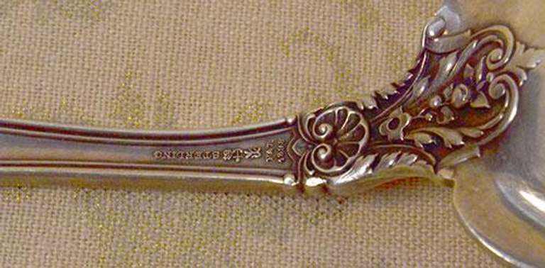 Unusual Gorham Old Baronial Sterling Macaroni Server