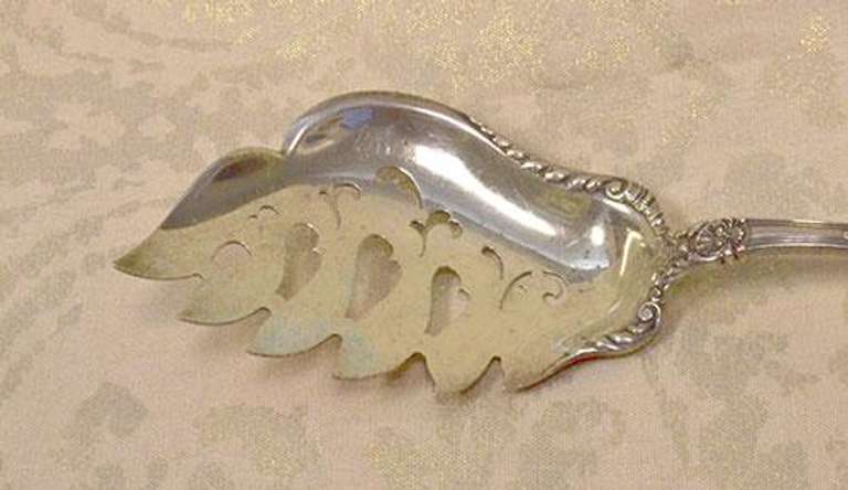 Unusual Gorham Old Baronial Sterling Macaroni Server