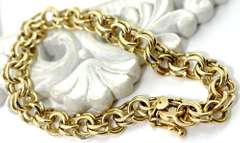 Heavy Classic 14K Charm Bracelet