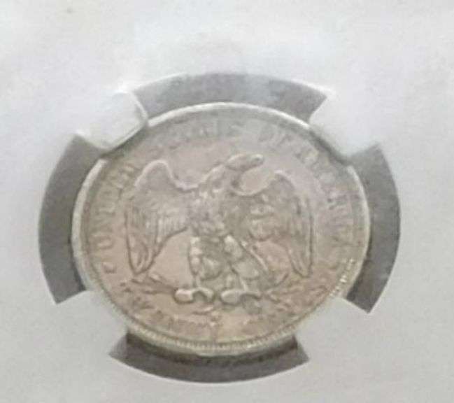 1875-S Twenty Cent piece NGC VF-35, interesting