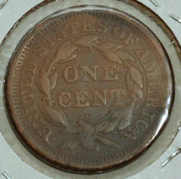 1854 Braided Hair Large Cent