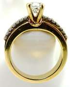 Sparkly 18K Diamond Engagement Ring