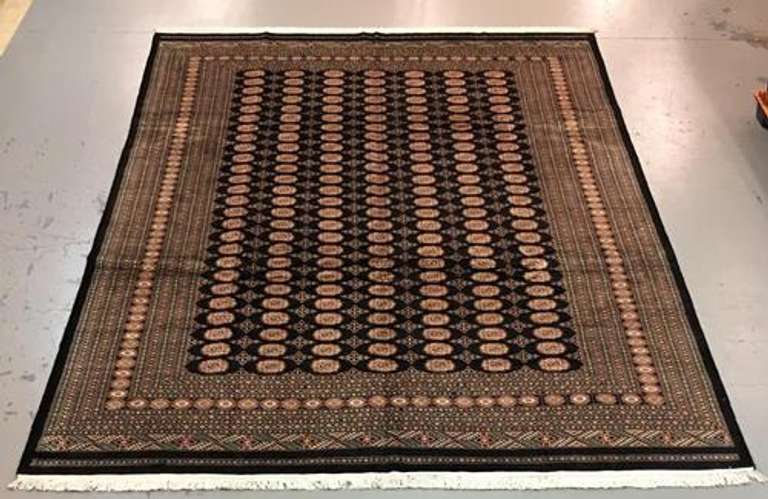 Handmade Pakistani Bokhara 10.5x13.8