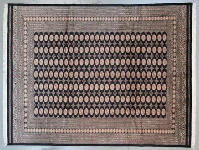 Handmade Pakistani Bokhara 10.5x13.8