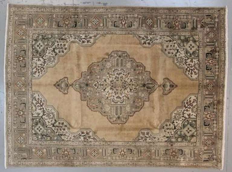 Handmade Persian Tabriz 8.3x11.3