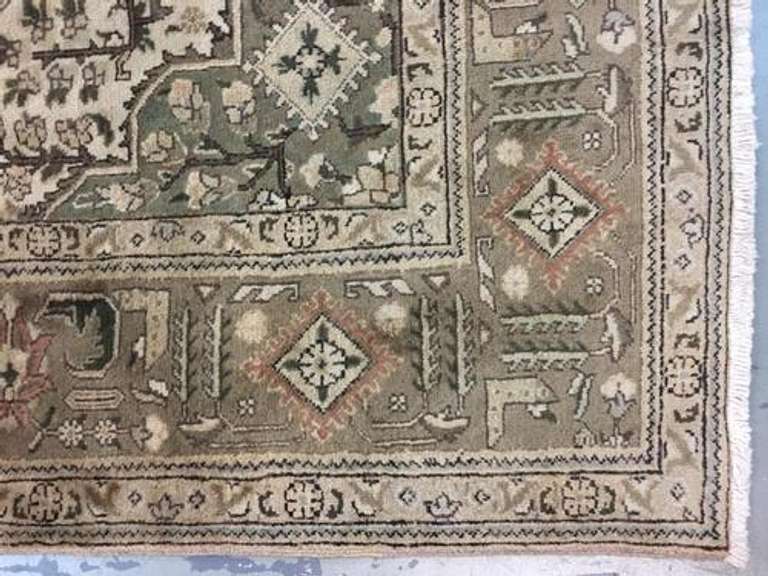 Handmade Persian Tabriz 8.3x11.3