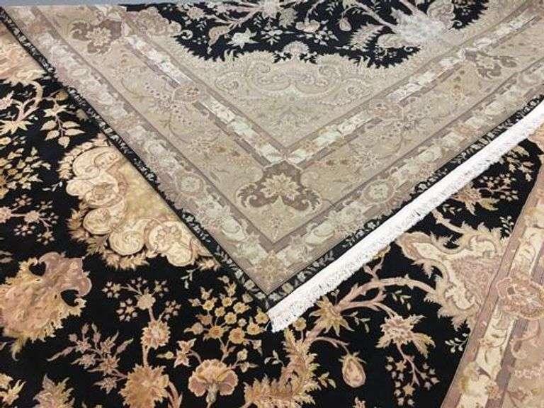 Handmade Wool/Silk Azerbaijani Kashan 12.0x18.0