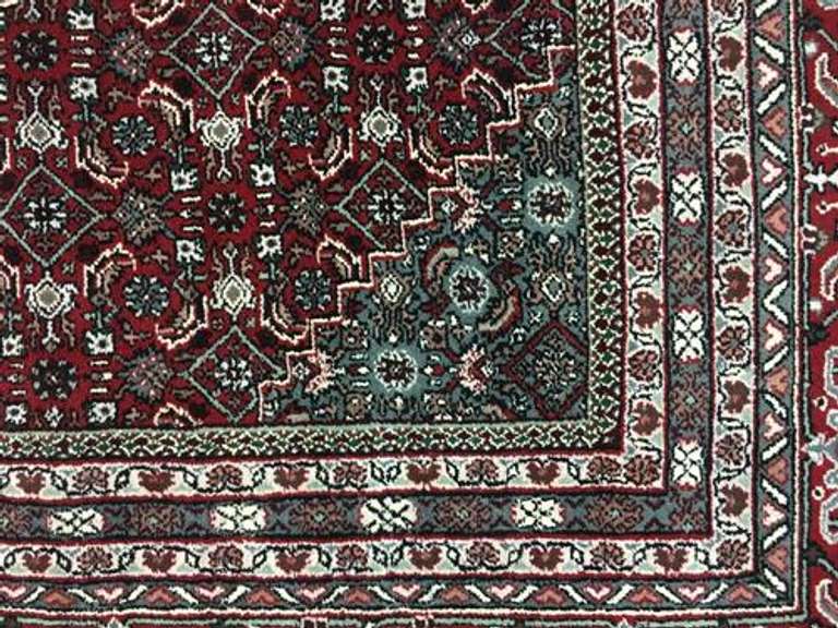 Handmade Indo Bidjar Design 12.2x15.2