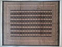 Handmade Pakistani Bokhara 10.5x13.8