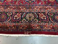 Handmade Persian Mashhad 11.0x14.8