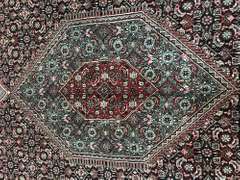 Handmade Indo Bidjar Design 12.2x15.2