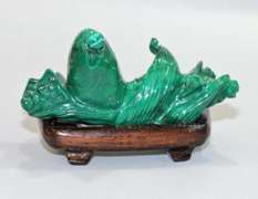 Natural Malachite Snuff Bottle