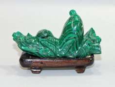 Natural Malachite Snuff Bottle