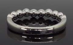 14K White Gold Diamond Band