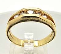 MEN'S 14 KT DIAMOND BAND.