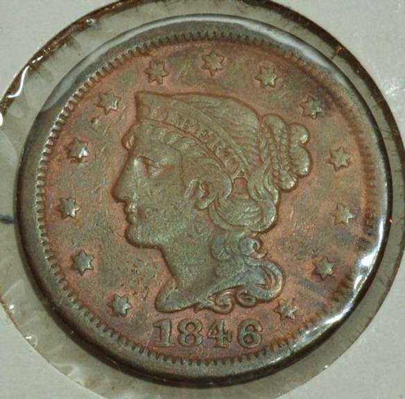 1846 Braided Hair Large Cent