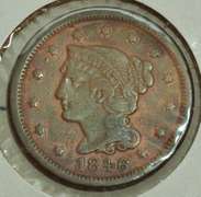 1846 Braided Hair Large Cent