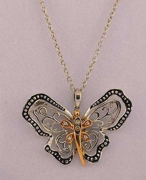 Butterfly Sterling Silver Necklace