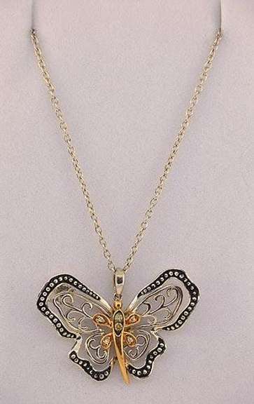 Butterfly Sterling Silver Necklace