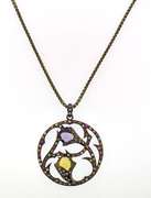 Sterling Silver Multi Gemstone Necklace