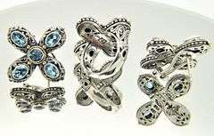 LADIES ELEGANZA RING AND MATCHING EARRINGS.