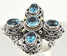 LADIES ELEGANZA RING AND MATCHING EARRINGS.