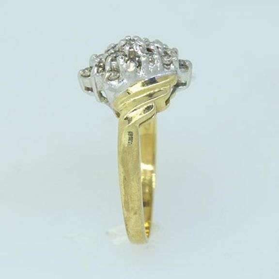 Vintage Diamond Cluster Ring