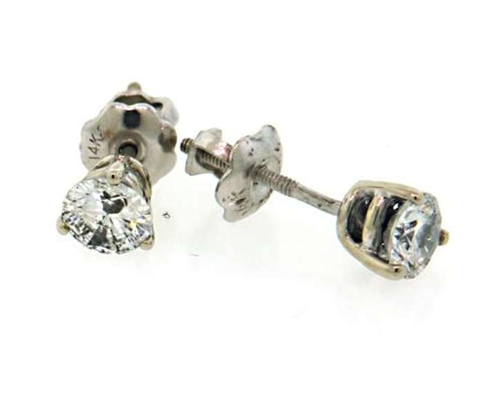 Classic Diamond Stud Earrings; Always in Fashion!