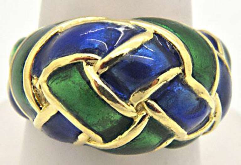 LADIES 18 KT YELLOW GOLD RING