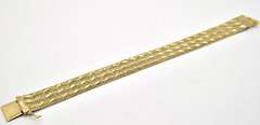 LADIES 14KT YELLOW GOLD MESH STYLE BRACELET