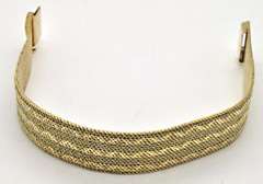 LADIES 14KT YELLOW GOLD MESH STYLE BRACELET