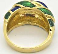 LADIES 18 KT YELLOW GOLD RING