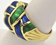 LADIES 18 KT YELLOW GOLD RING