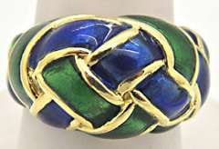 LADIES 18 KT YELLOW GOLD RING