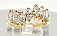 LADIES 14 KT GOLD DIAMOND RING 2.00CTW