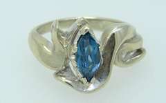 .50 CT Marquise Cut Aquamarine in 14k White Gold