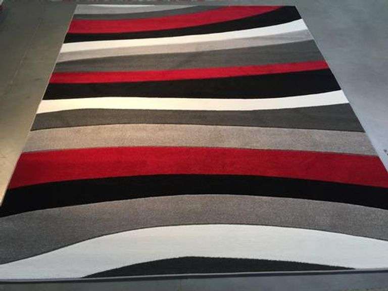 Stunning Carved Area Rug 6x8