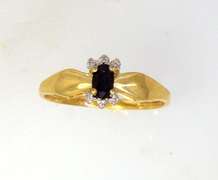 Dainty Sapphire Ring in Gold Size 7