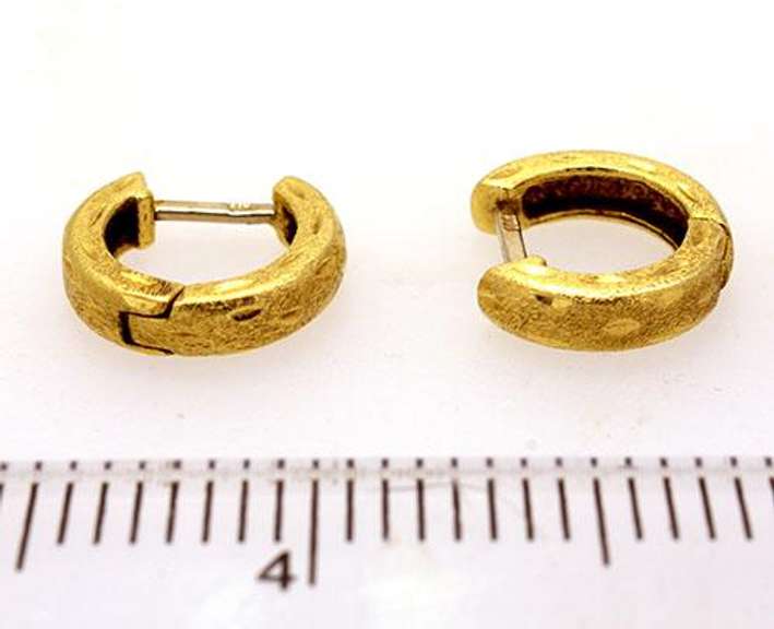 Dainty Gold Horseshoe Earrings