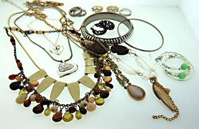 Grab Bag of Miscellaneous Costume Jewelry