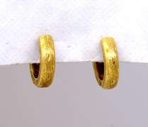 Dainty Gold Horseshoe Earrings