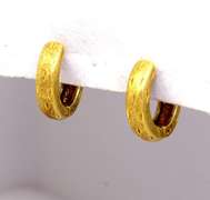 Dainty Gold Horseshoe Earrings