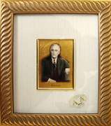 Italian Handmade, Collectible Gold Leaf Portrait