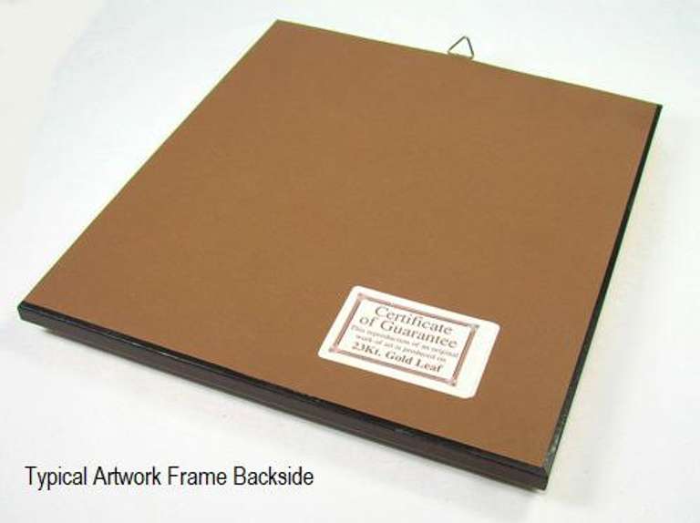 Collectible Limited Italian Handmade Gold Leaf Scenery