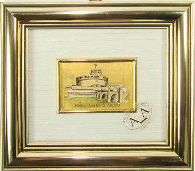 Collectible Limited Italian Handmade Gold Leaf Scenery